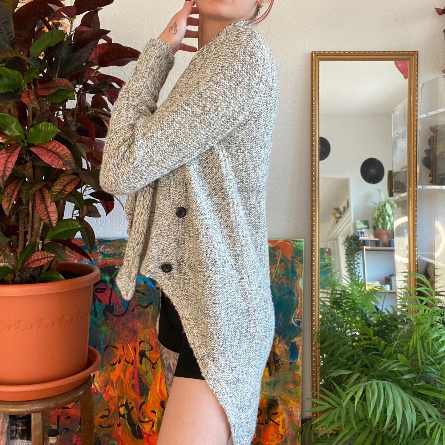 Gray Cardigan