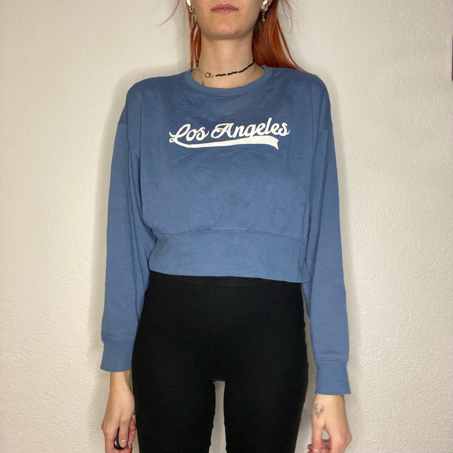 Blue cropped Longsleeve