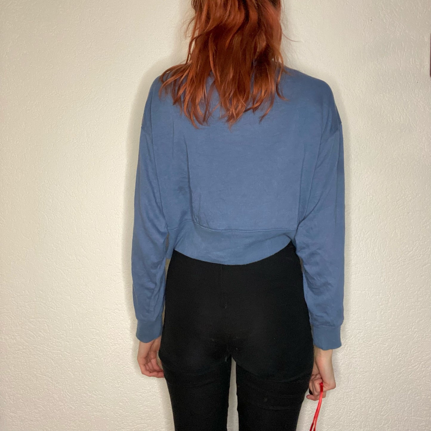 Blue cropped Longsleeve