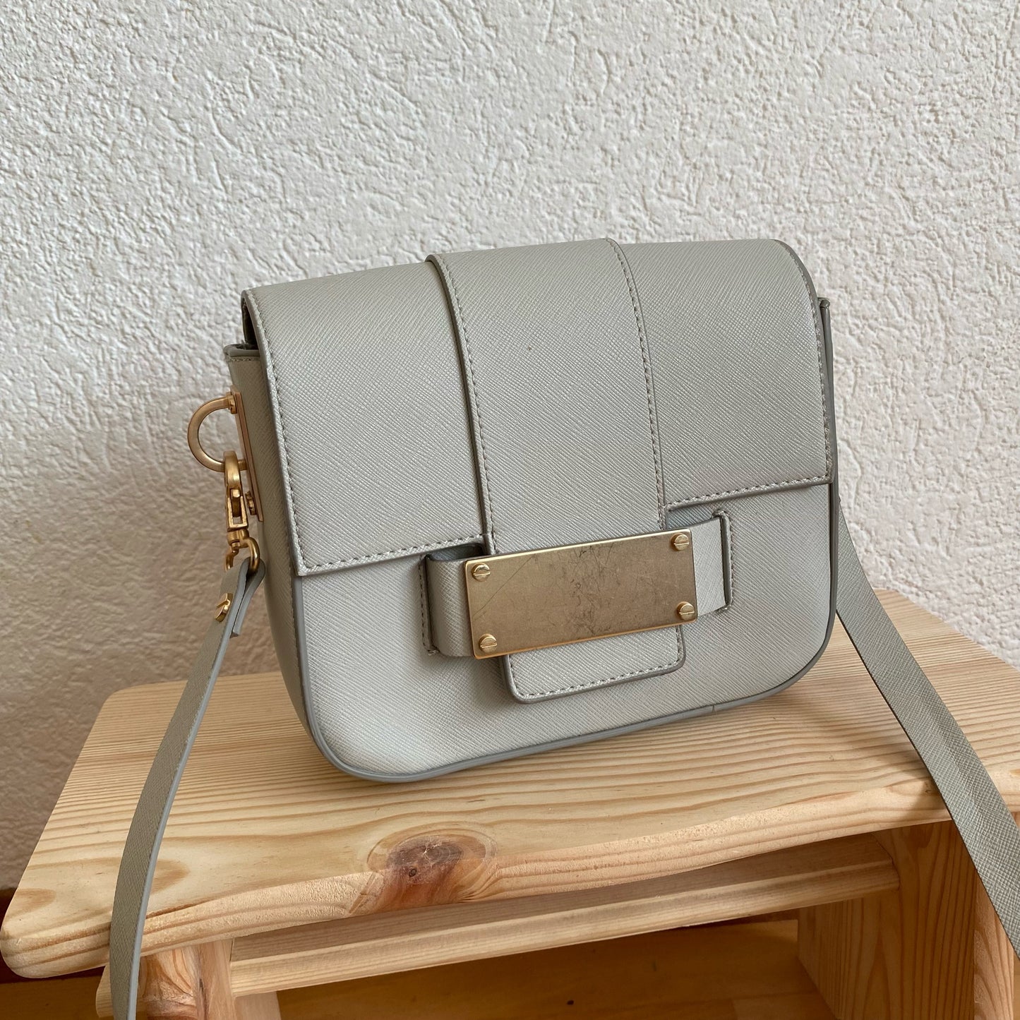 Beige Bag with golden details | Bern