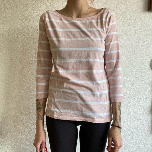 Pink Longsleeve with white stripes | Bern