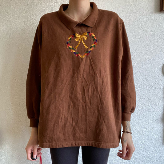 Vintage Brown Christmas Sweater | Bern