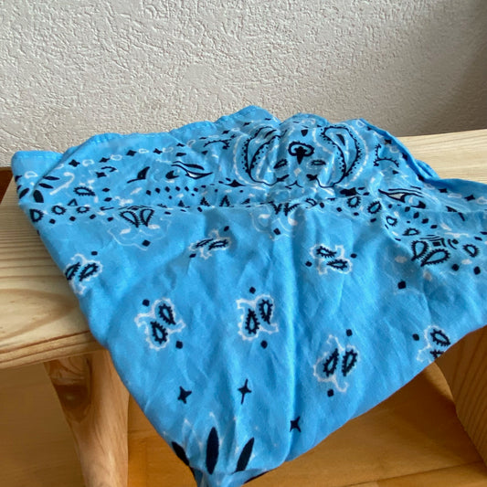 Blaues Bandana