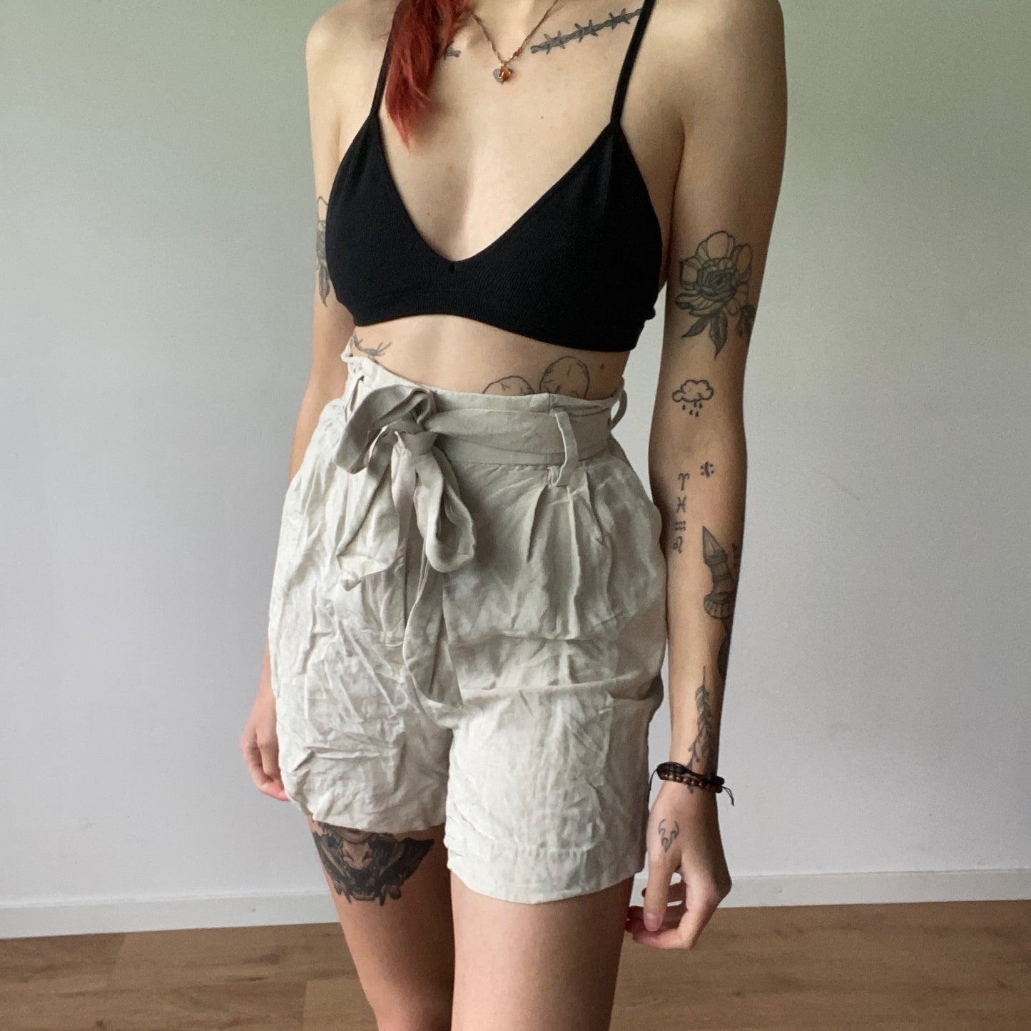 Beige Shorts