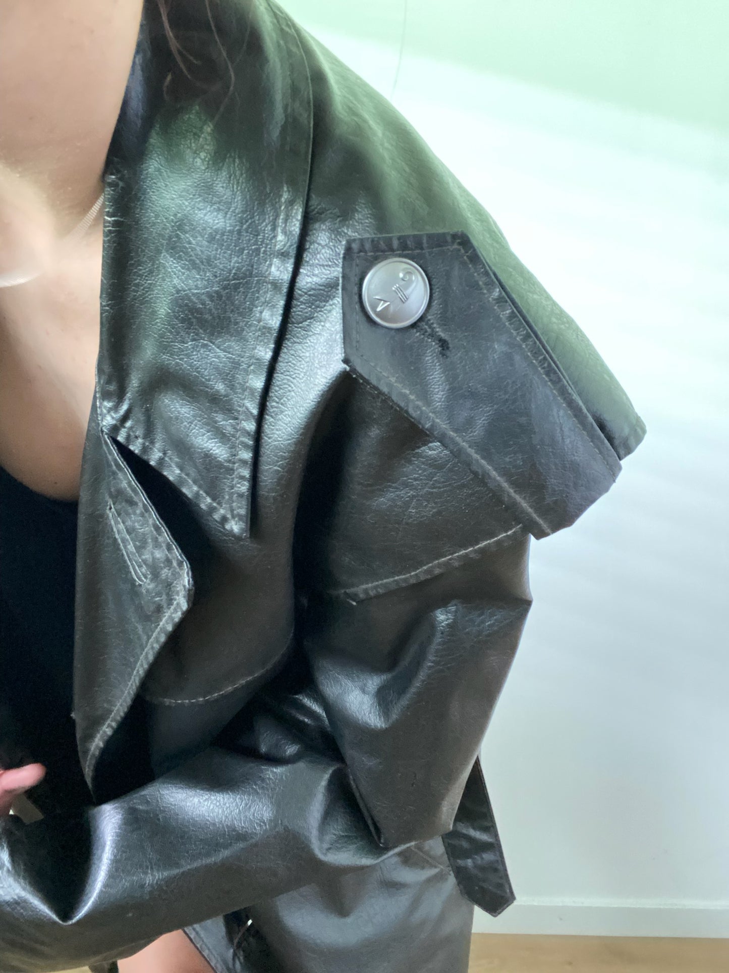 Vintage Leather Coat | Bern