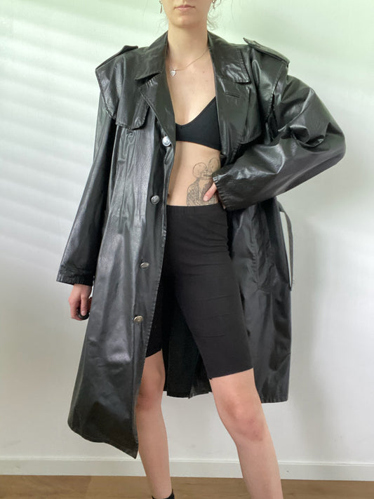 Vintage Leather Coat | Bern