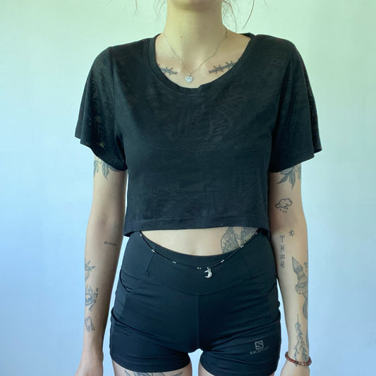Black Cropped Shirt | Bern