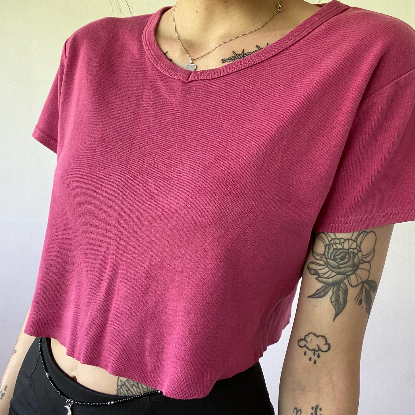 Pink Cropped Shirt | Bern