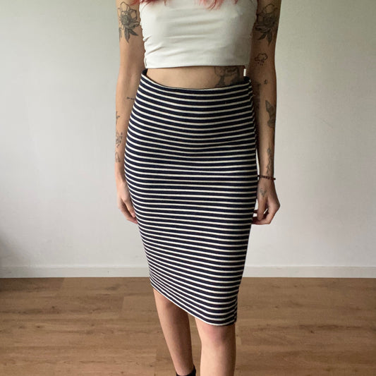 Blue and white striped Skirt | Bern