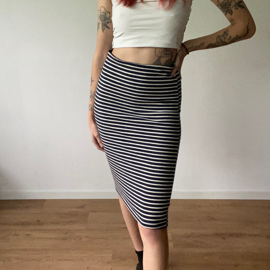 Blue and white striped Skirt | Bern