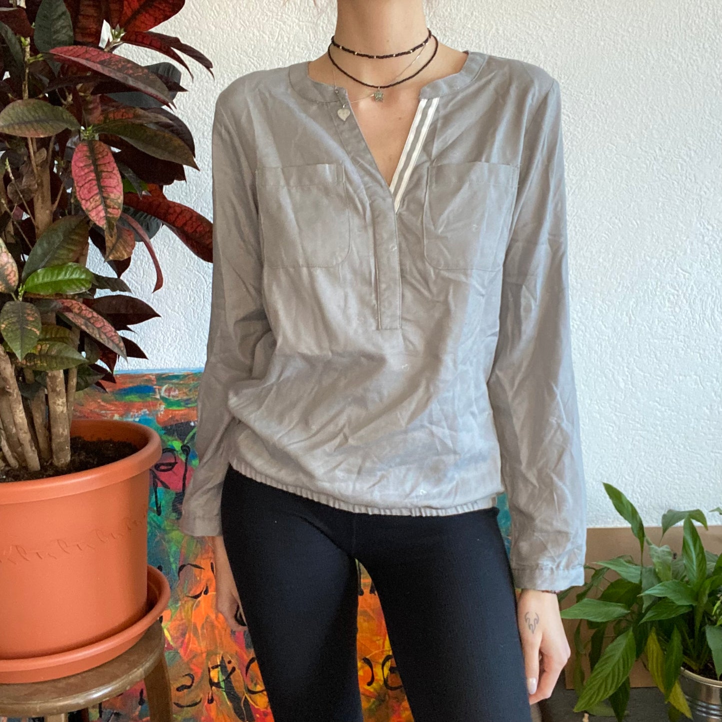 Gray Blouse | Bern