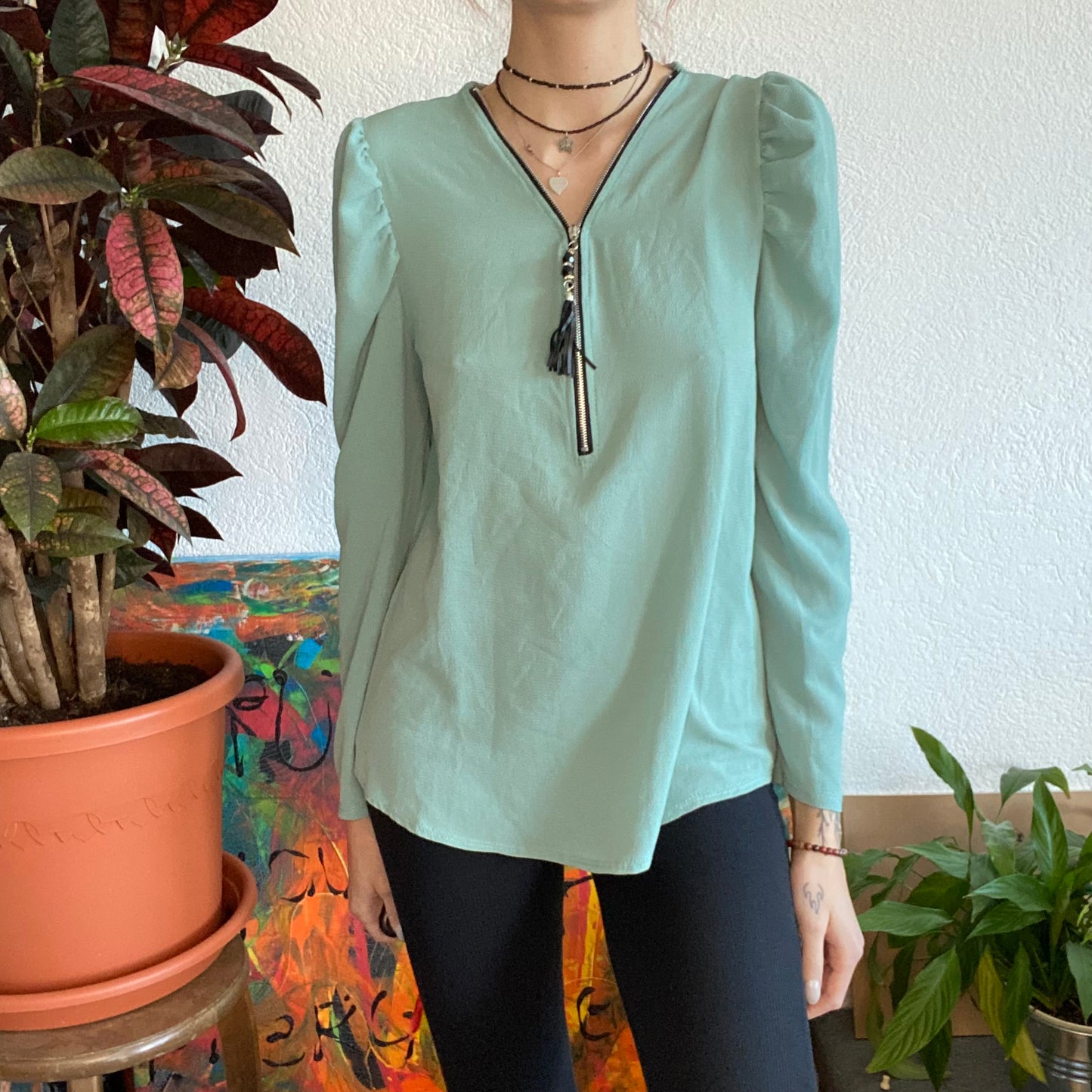 Turquoise Blouse | Bern