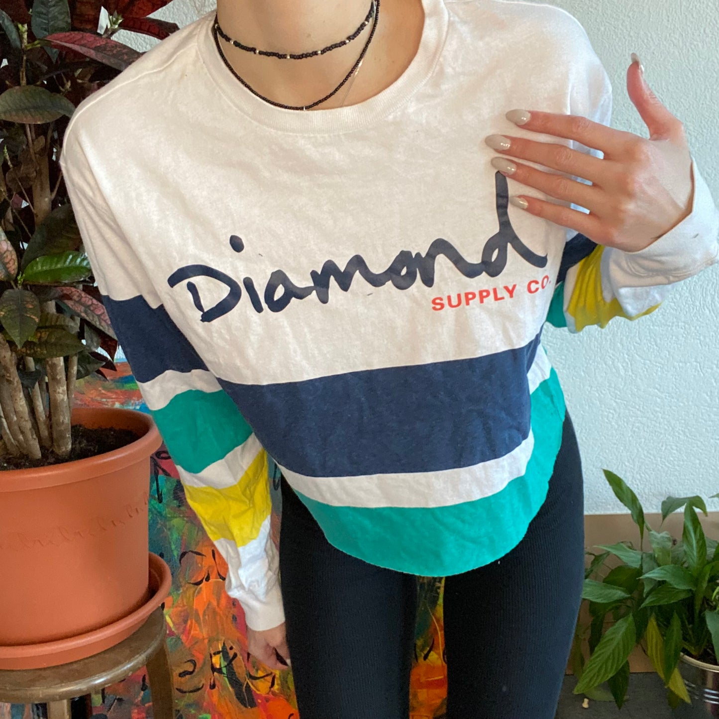 Diamond Supply Cropped Longsleeve