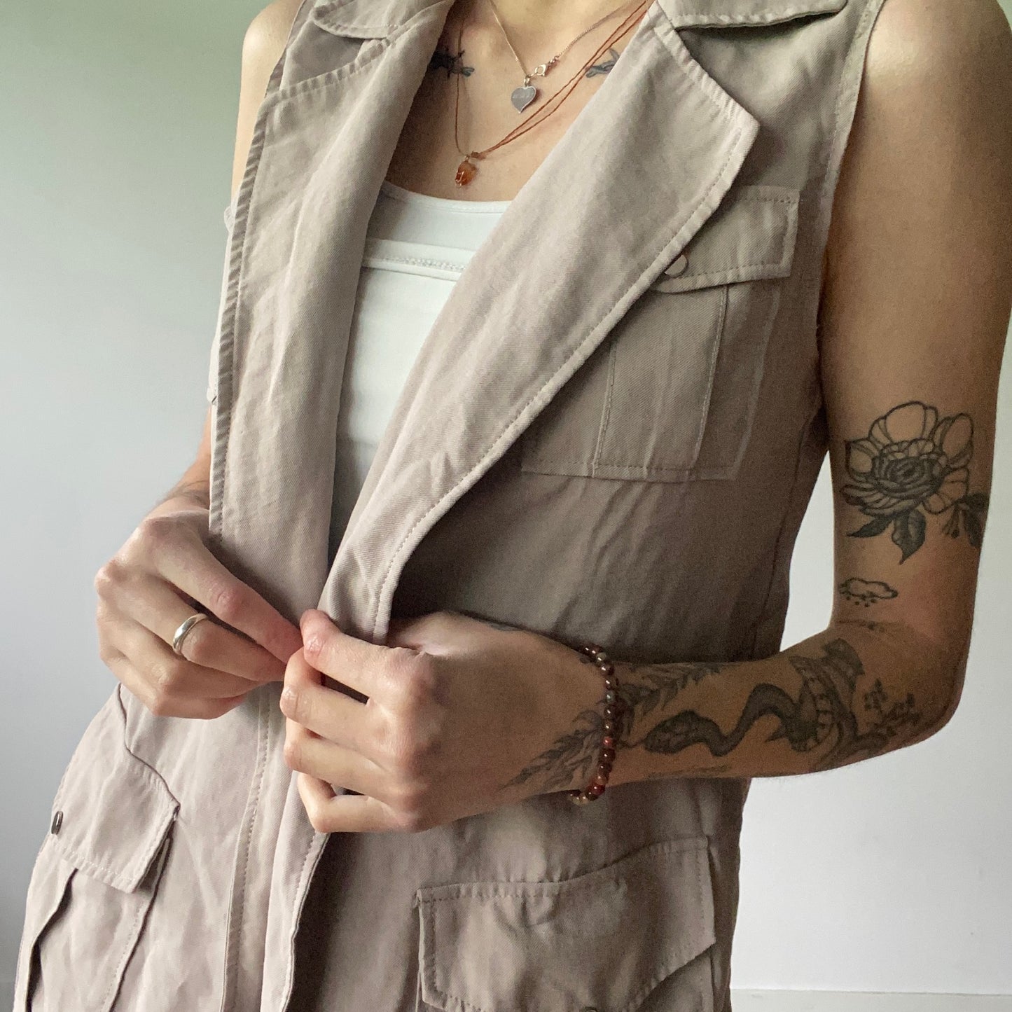 Beige Vest