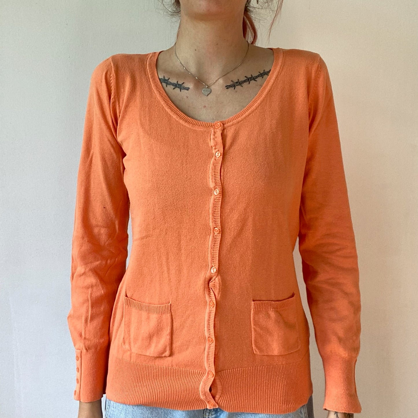 Orange Cardigan