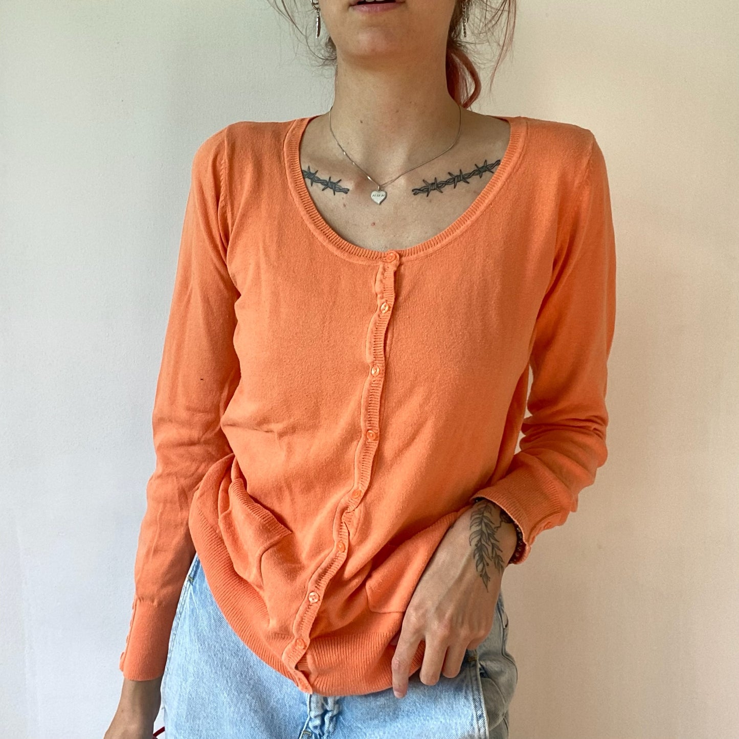 Orange Cardigan