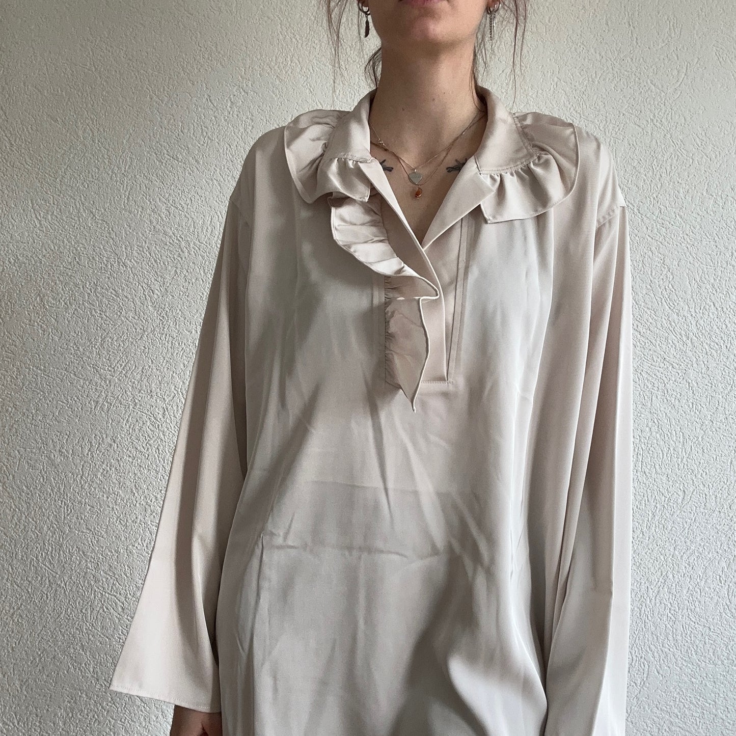 Beige Bluse