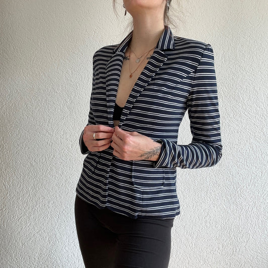 Blue and white striped Blazer | Bern