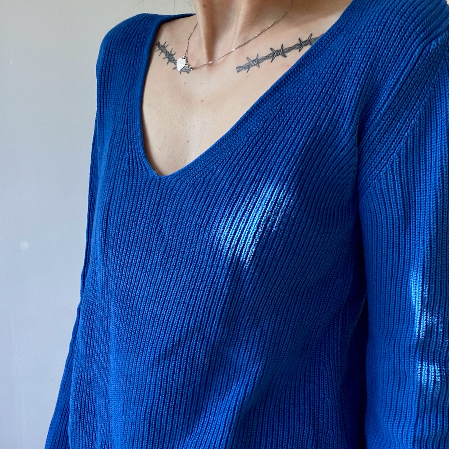 Pull en tricot bleu | Bern