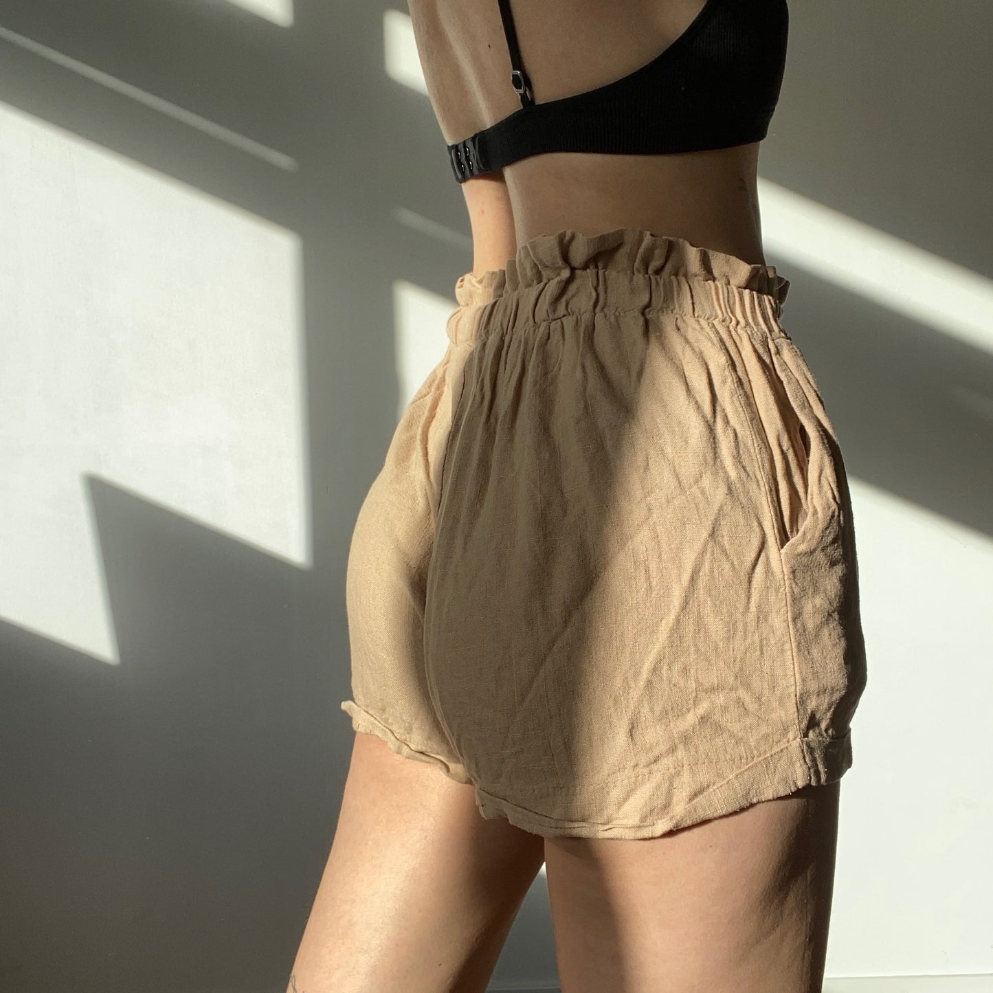 Beige Shorts