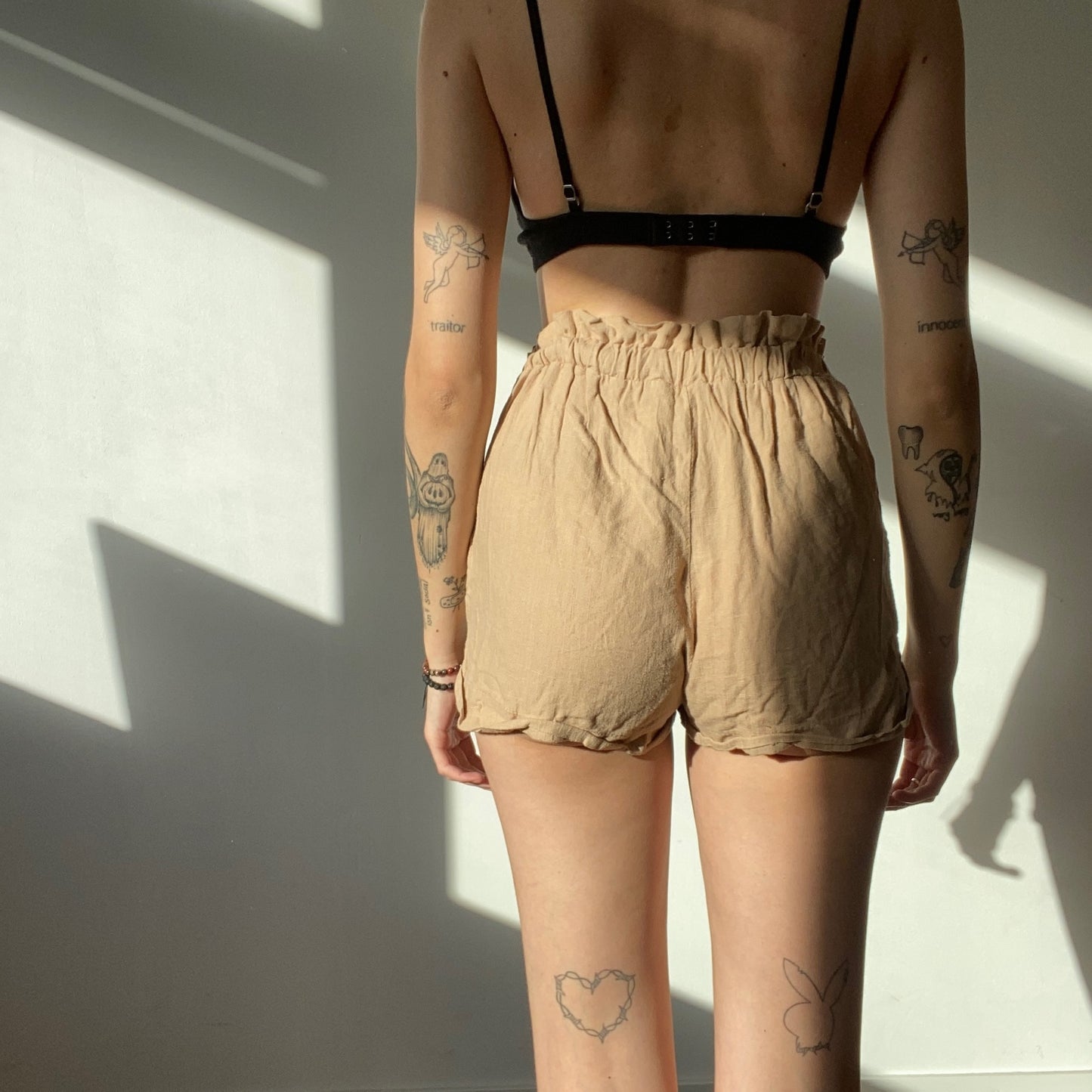 Beige Shorts