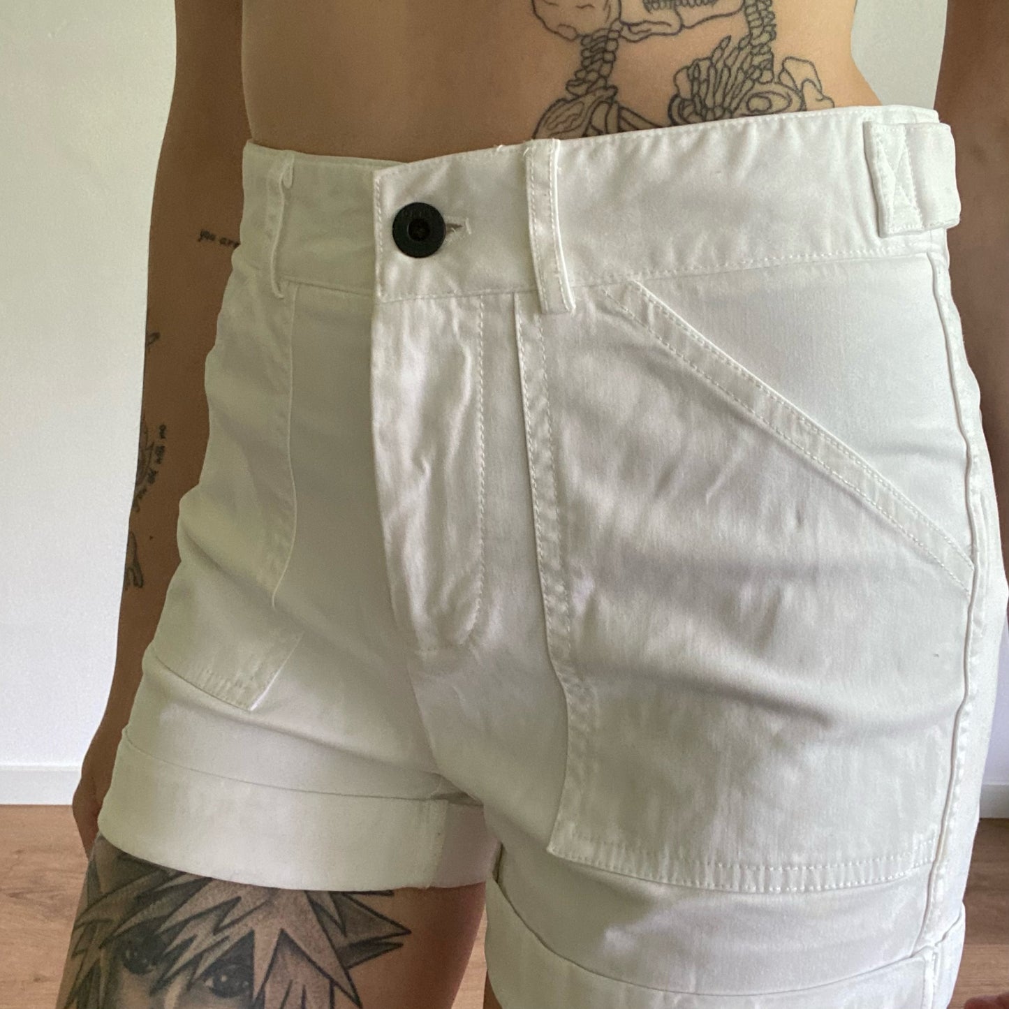 White Shorts