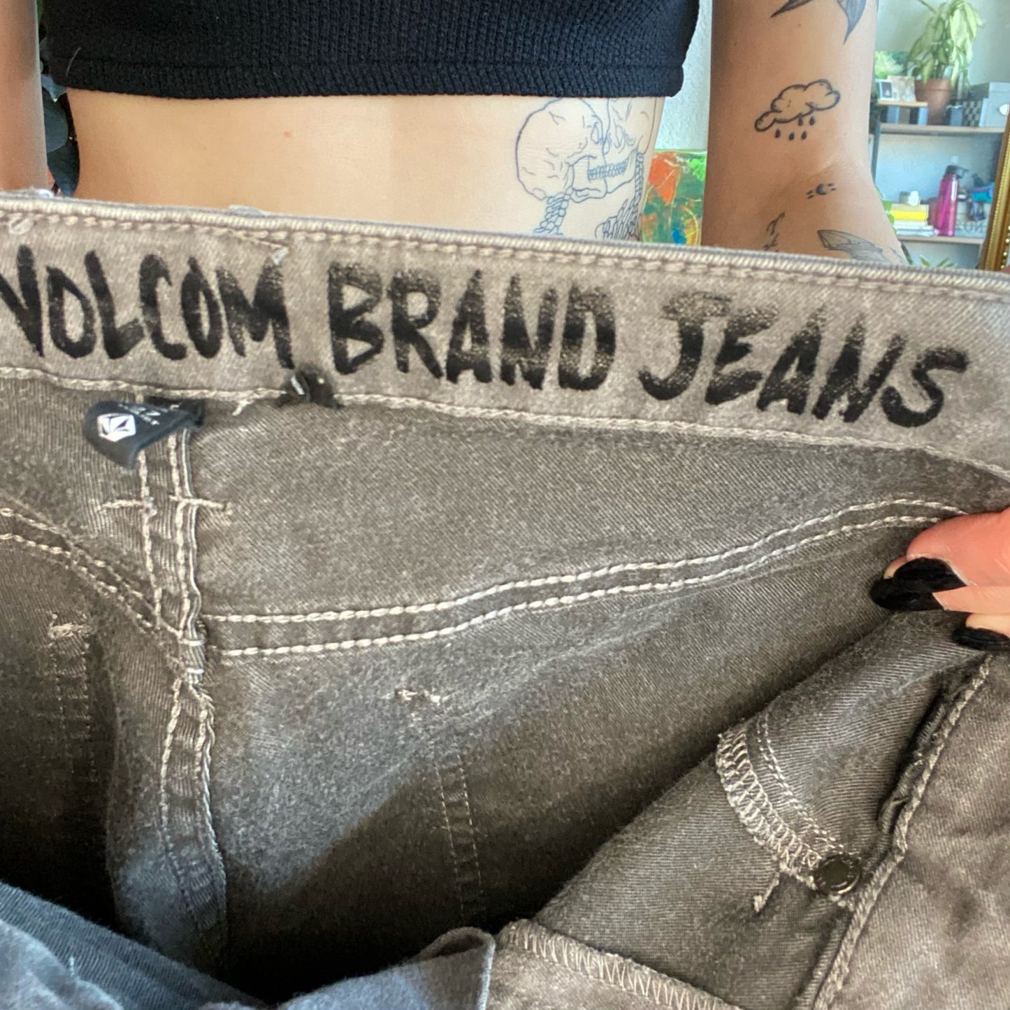 Gray Volcom Jeans