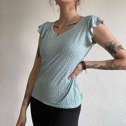 Blue Shirt with white dots | Bern