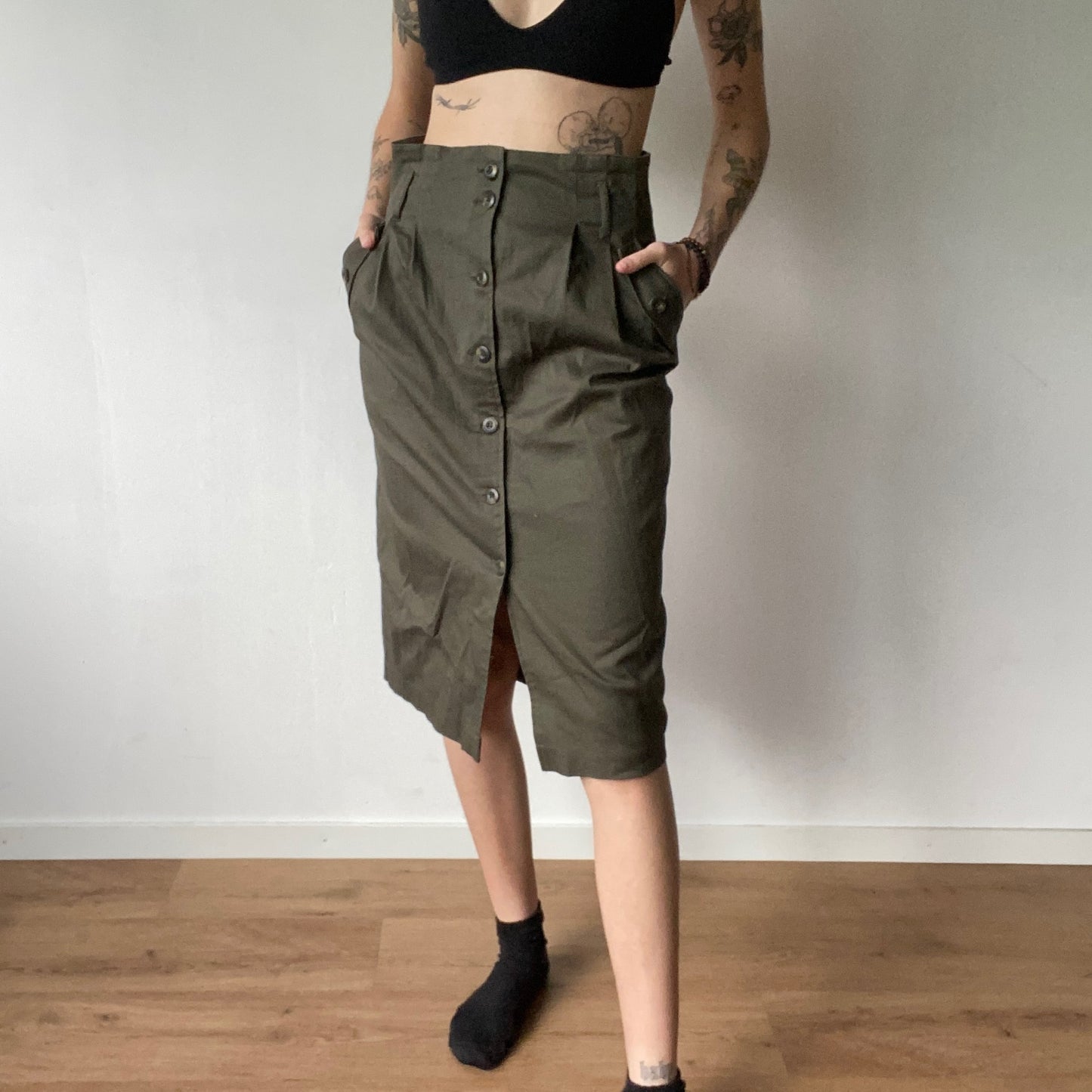 Green Cargo Skirt | Bern