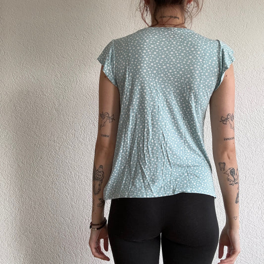 Blue Shirt with white dots | Bern