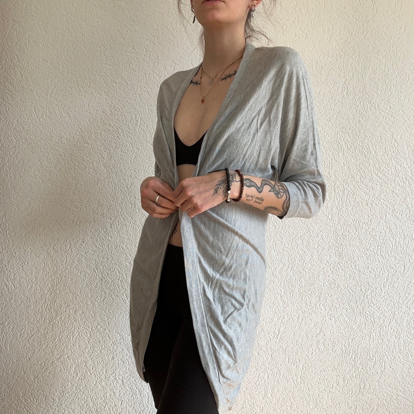 Gray Cardigan