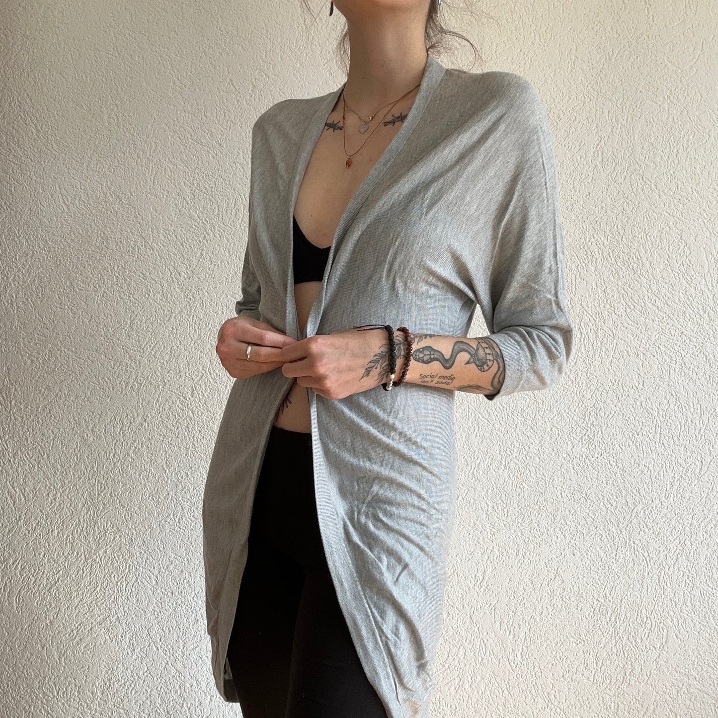 Gray Cardigan