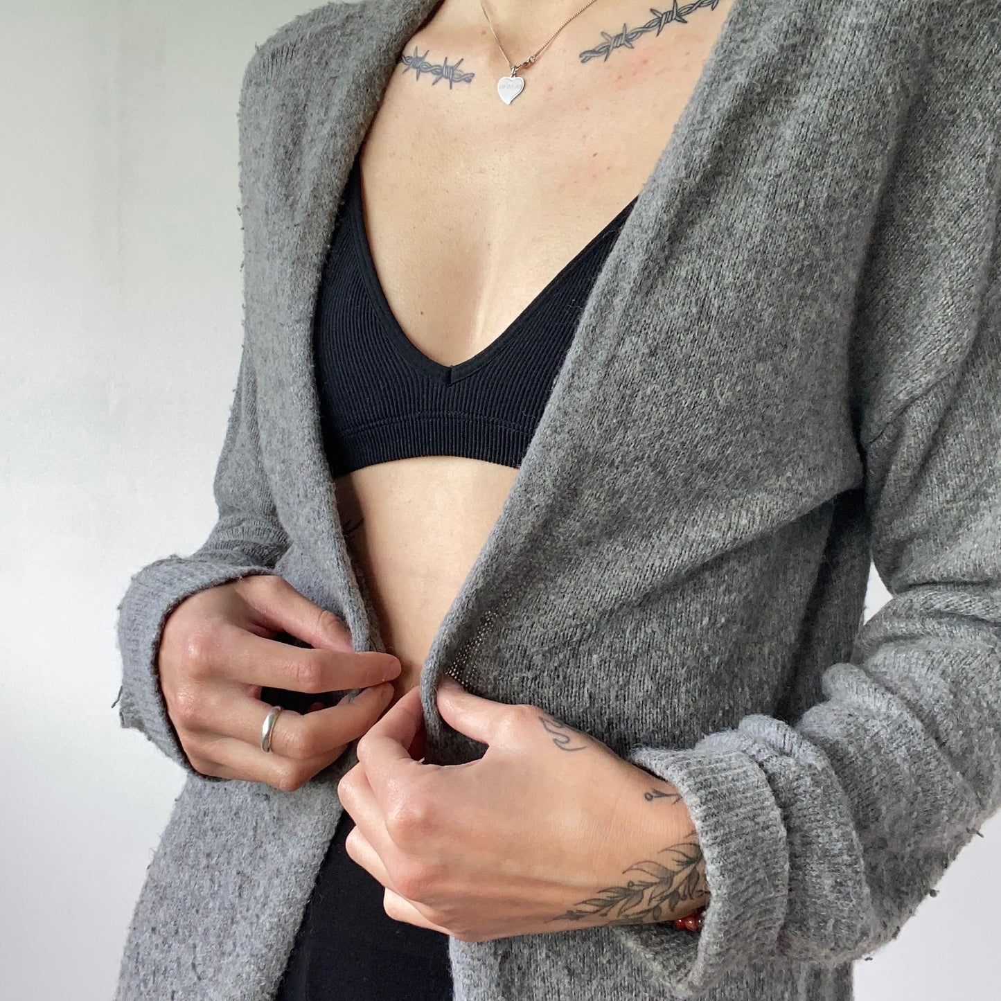 Gray Cardigan