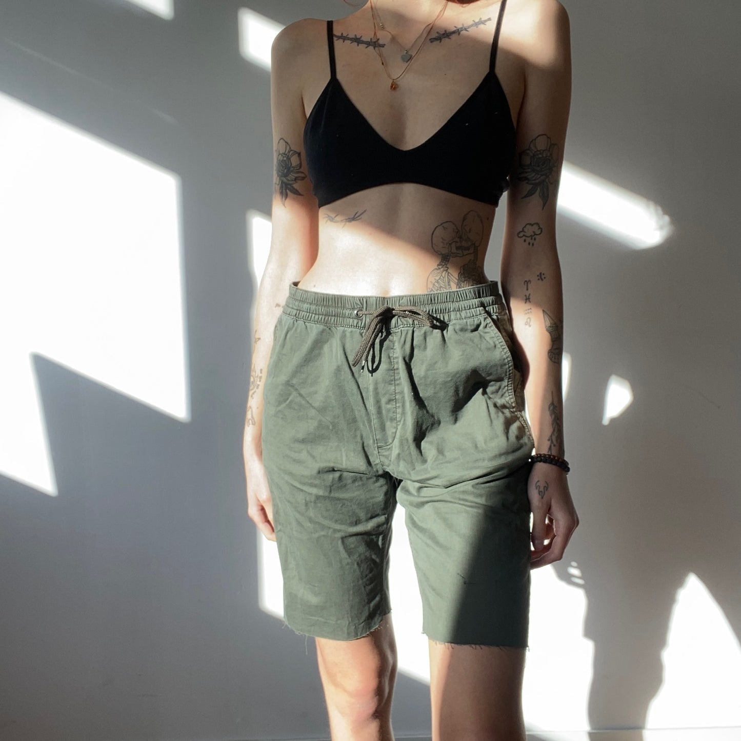 Grüne Shorts