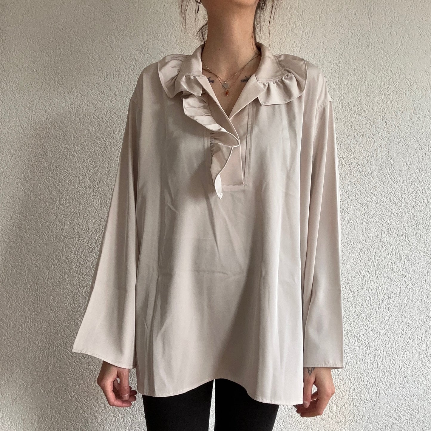 Beige Bluse