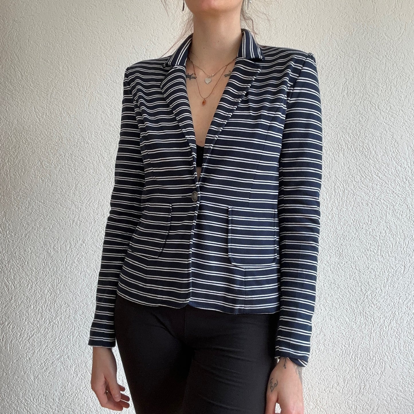 Blue striped Blazer