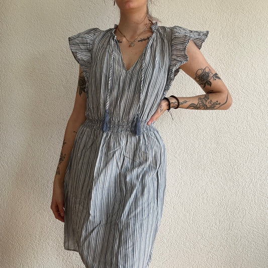 Blue and white striped Dress | Bern